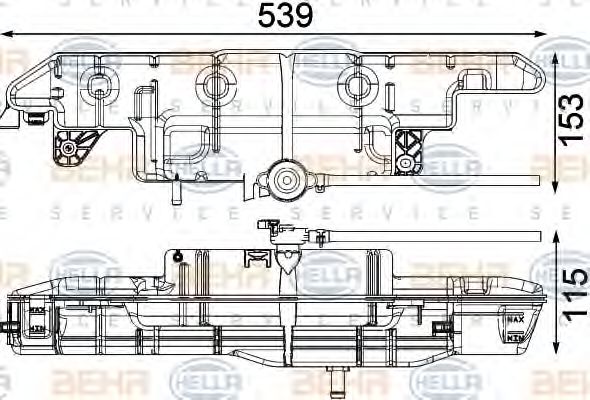 Расширительный бачок HELLA 8MA 376 751-211