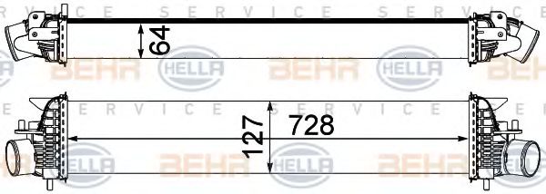 Интеркулер HELLA 8ML 376 762-171