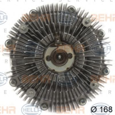 Вязкостная муфта вентилятора охлаждения HELLA 8MV 376 791-091 BEHR HELLA SERVICE