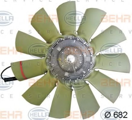 Вентилятор охлаждения HELLA 8MV 376 791-631