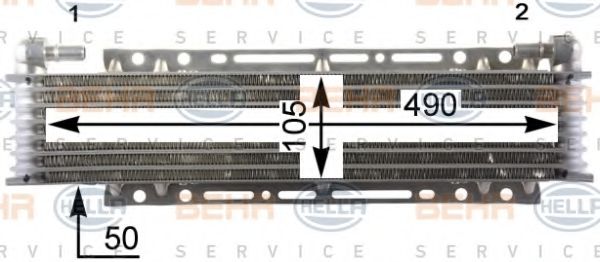 Масляный радиатор HELLA 8MO 376 901-111 BEHR HELLA SERVICE