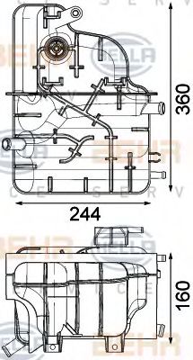 Расширительный бачок HELLA 8MA 376 903-031