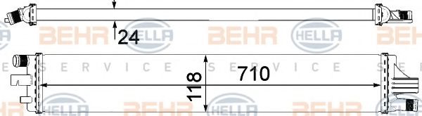 Радиатор, охлаждение двигателя HELLA 8MK 376 912-101