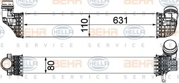 Интеркулер HELLA 8ML 376 912-121