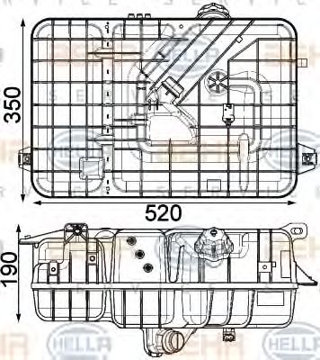 Расширительный бачок HELLA 8MA 376 923-771