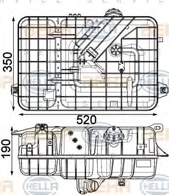 Расширительный бачок HELLA 8MA 376 923-781