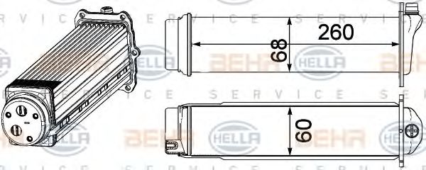 Интеркулер HELLA 8ML 376 924-101
