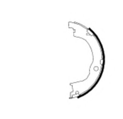 Тормозные колодки ручника HELLA 8DA 355 050-791