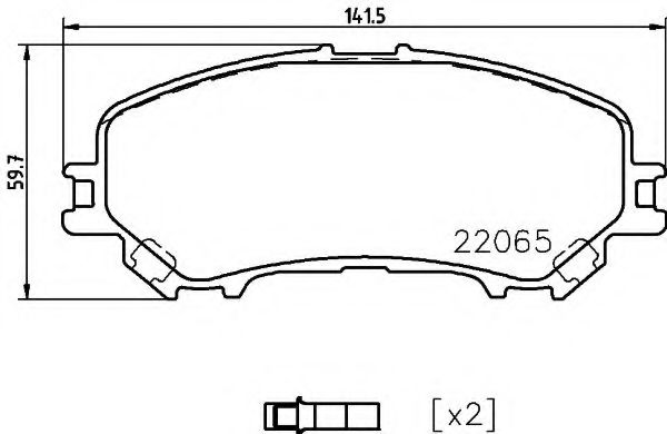Тормозные колодки HELLA 8DB 355 021-861
