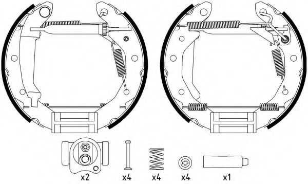 Тормозные колодки HELLA 8DB 355 022-661