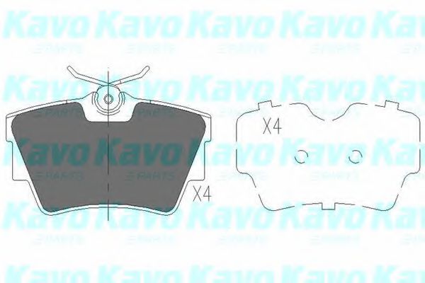 Тормозные колодки KAVO PARTS KBP-6593