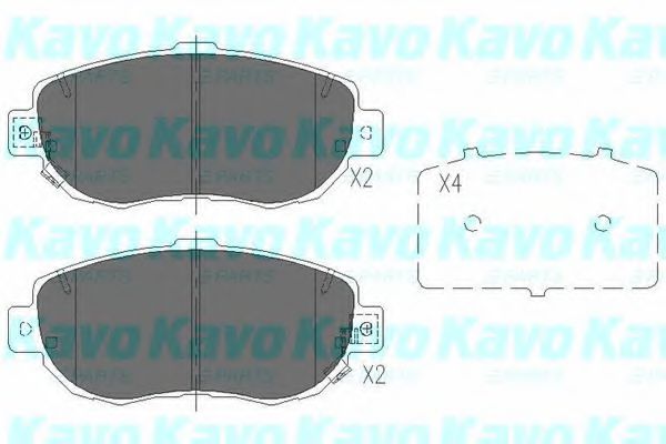 Тормозные колодки KAVO PARTS KBP-9044