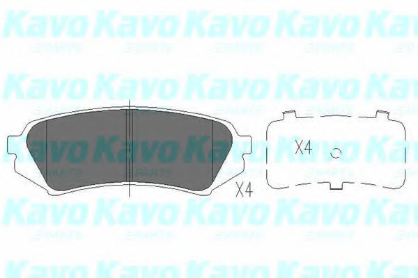Тормозные колодки KAVO PARTS KBP-9118