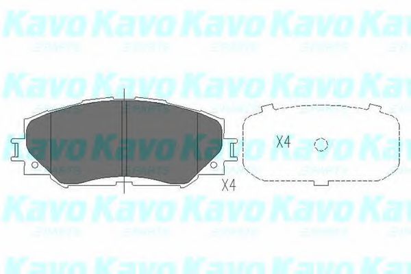 Тормозные колодки KAVO PARTS KBP-9120