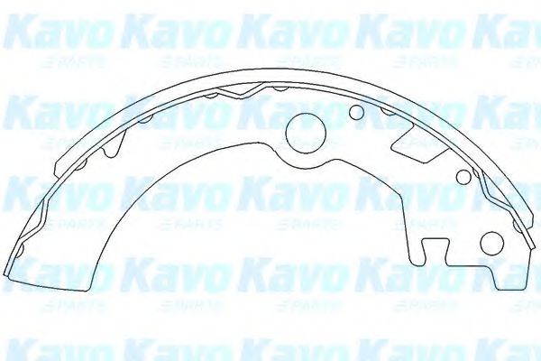 Гальмівні колодки KAVO PARTS KBS-8903