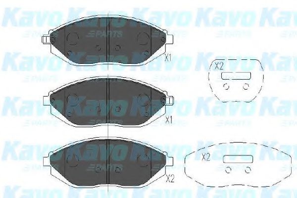 Тормозные колодки KAVO KBP-1017