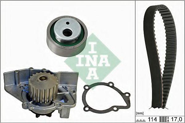 Помпа + комплект ГРМ INA 530 0258 30
