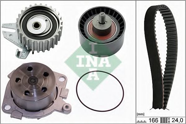 Помпа + комплект ГРМ INA 530 0226 30