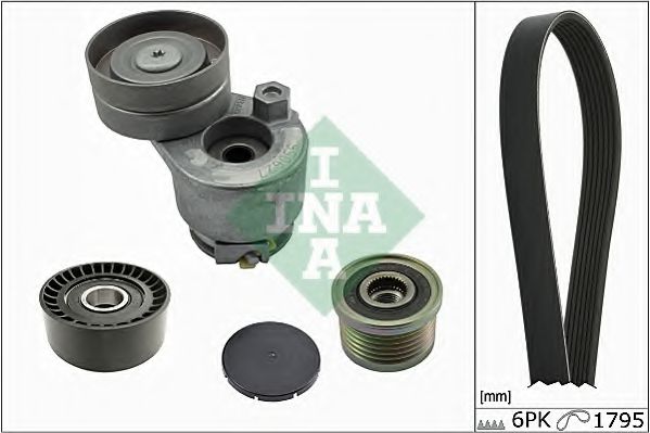 Комплект поликлинового ремня INA 529 0118 10