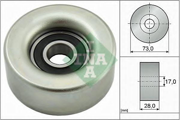 Направляющий / паразитный ролик поликлинового ремня INA 532 0783 10