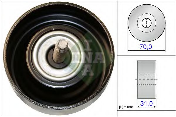 Направляющий / паразитный ролик поликлинового ремня INA 532 0614 10