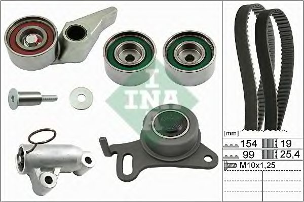 Комплект ремня ГРМ INA 530 0594 10