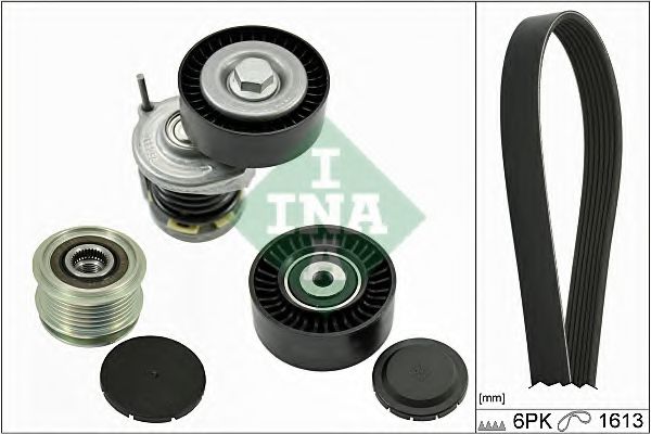 Комплект поликлинового ремня INA 529 0003 10