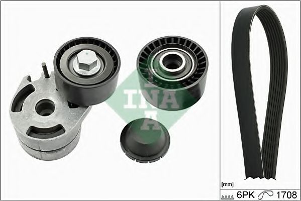 Комплект поликлинового ремня INA 529 0012 10
