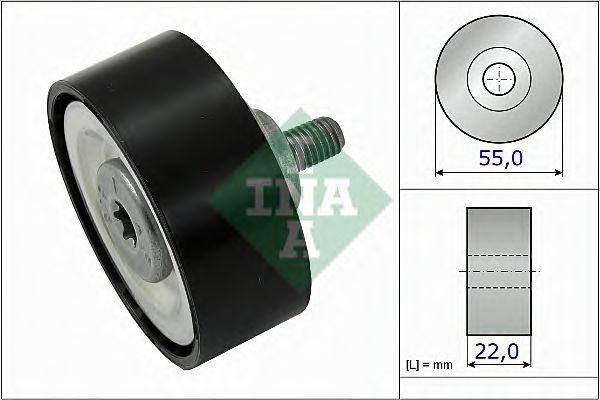Направляющий / паразитный ролик поликлинового ремня INA 532 0720 10