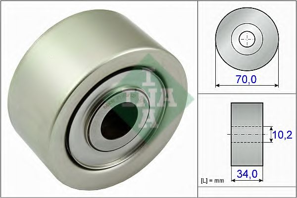 Направляющий / паразитный ролик поликлинового ремня INA 532 0778 10