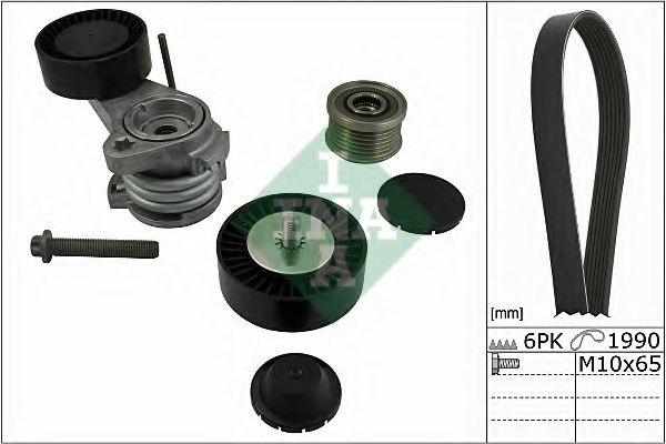 Комплект поликлинового ремня INA 529 0058 10