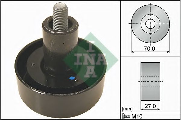 Направляющий / паразитный ролик поликлинового ремня INA 532 0657 10