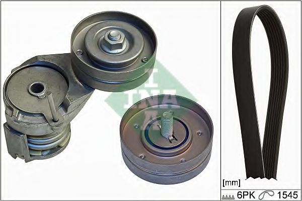 Комплект поликлинового ремня INA 529 0108 10