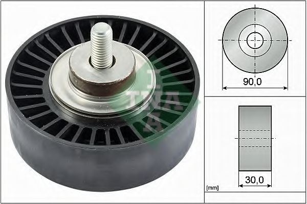 Направляющий / паразитный ролик поликлинового ремня INA 532 0752 10