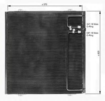 Радиатор кондиционера NRF 350091