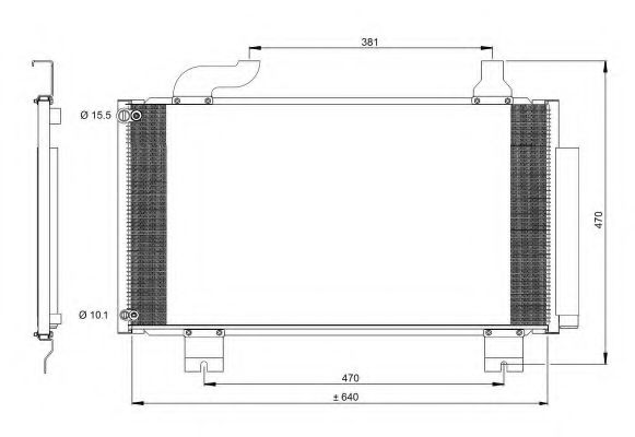Радиатор кондиционера NRF 350097