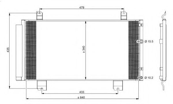 Радиатор кондиционера NRF 350100