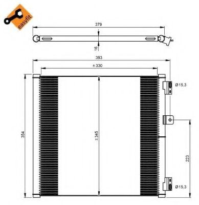 Радиатор кондиционера NRF 350204
