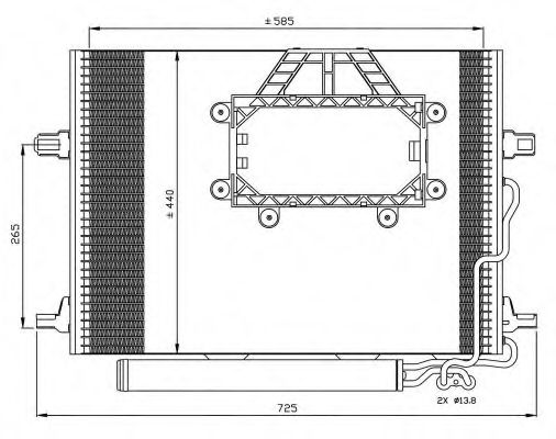 Радиатор кондиционера NRF 350211
