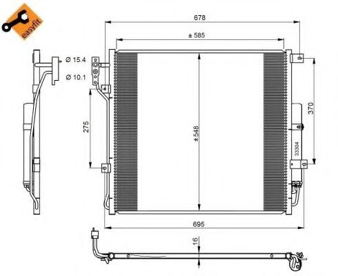 Радиатор кондиционера NRF 350220