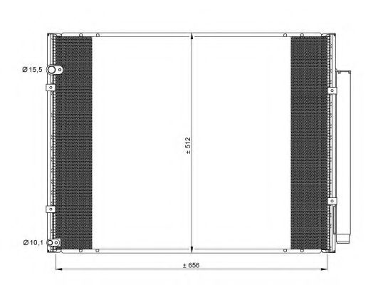 Радіатор кондиціонера NRF 35857