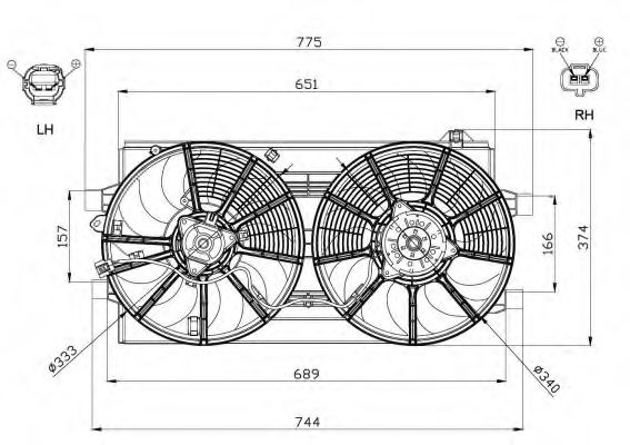 Вентилятор охлаждения NRF 47570