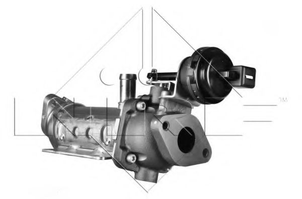 Радиатор, рециркуляция ОГ NRF 48011 - Фото 3
