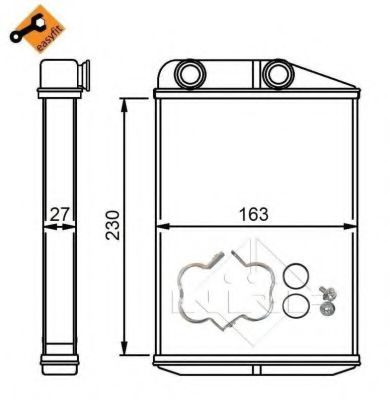 Радиатор отопителя NRF 54309