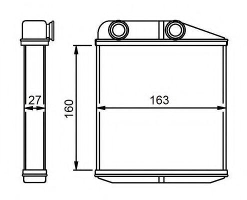 Радиатор отопителя NRF 54310