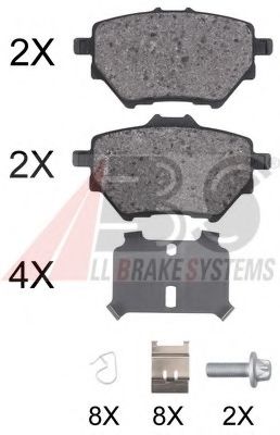 Гальмівні колодки A.B.S. 35020