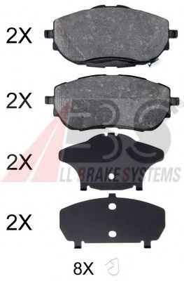 Тормозные колодки A.B.S. 35025