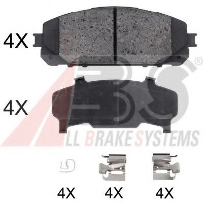 Тормозные колодки A.B.S. 35047