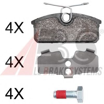 Тормозные колодки A.B.S. 37947