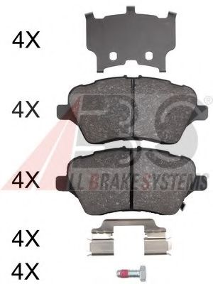 Тормозные колодки A.B.S. 37956